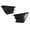 Glossy Black, variant on Motorcycle Front Side Spoiler Fairing Aerodynamic Winglet Wind Fins Pair for R1 R3 R25 Ninja 400 250 Z900 Z1000 CBR650, Premium ABS Wing Protectors, Elegant Glossy Marble Grain Finish