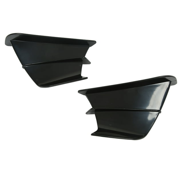 Front Fairing Aerodynamic Wing, Sporty Look Self Adhesive Unique Design Professional Motorcycle Spoiler Wing Scratch Free High Toughness For R1 R3 R25 Marble Grain,Glossy Black