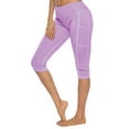 thumbnail image 3 of Xuanfei Women High Waist Butt Lift Side Pocket Knee-length Yoga Shorts, 3 of 4