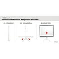 thumbnail image 3 of Pyle® Prjtp72 Floor-standing Portable Tr Manual Projector Screen (72-inch), 3 of 6