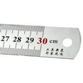 thumbnail image 4 of Stainless Steel Rulers Metal Rulers Precisions Rule Double Side Metric Precisions Straight Edge Measuring Tool, 4 of 8