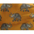 thumbnail image 4 of oneOone Georgette Viscose Fabric Elephant Block Printed Fabric 1 Yard 42 Inch Wide, 4 of 4