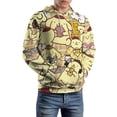 thumbnail image 6 of Pompompurin Hoodie 3D Print Pullover Hooded Long Sleeve Sweatshirts Tops Blouse with Pocket for Mens Womens, 6 of 8