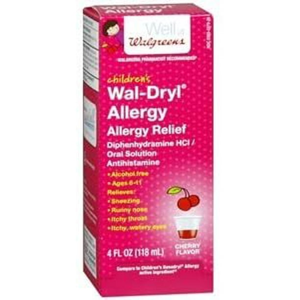 Walgreens WalDryl Children's Allergy Relief, Liquid, 4 fl oz