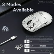 ATTACK SHARK X3 49g SUPERLIGHT Gaming Mouse, PixArt PAW3395 Sensor, BT/2.4G Wireless/Wired, 6 Adjustable DPI up to 26000, for Win10/11/Xbox/PS/Mac