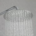 thumbnail image 4 of Exposed Shower System with Rainfall Head Handheld Spray and Tub Spout, Height Adjustable Solid Brass 3-Functions Wall Mounted Outdoor  Complete Shower System, Chrome, 4 of 14