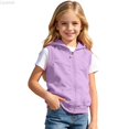 thumbnail image 2 of Liyamei Kids Zip Up Sleeveless Vest for Fall Casual Outerwear Layering Size 11-12 Years, 2 of 6