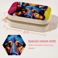 thumbnail image 5 of Collie Velvet Portable Decorative Box with Removable Compartment - Storage Box, Display Case, and Earring Holder - Ideal Gift, 5 of 7