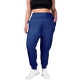 thumbnail image 2 of INERZIA 2 Pack Womens Plus Size Joggers with Pockets Plus Size Sweatpants For Women High Waist Yoga Pants for Gym and Workout Black and Navy 1X, 2 of 5