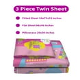 thumbnail image 4 of Playtime Edventures 3-Piece Twin Set Pink! Over 50 Fun Interactive Games & Puzzles. Ultra-Soft Microfiber (1 Fitted Sheet, 1 Flat Sheet, 1 Pillowcase). For Home and Even In Hospital use too., 4 of 5
