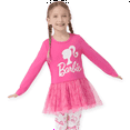 thumbnail image 5 of Barbie Girls fashion Tutu Dress Top and Logo Print Graphic Pants Set 2Pcs Long Sleeve Outfit Sets Sizes 2-9Y, 5 of 14