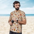 thumbnail image 4 of Wukai Thanksgiving Food Print Men's Short-Sleeved Mesh T-Shirt,Quick-Dry Short Sleeve Workout T-Shirt-Medium, 4 of 8