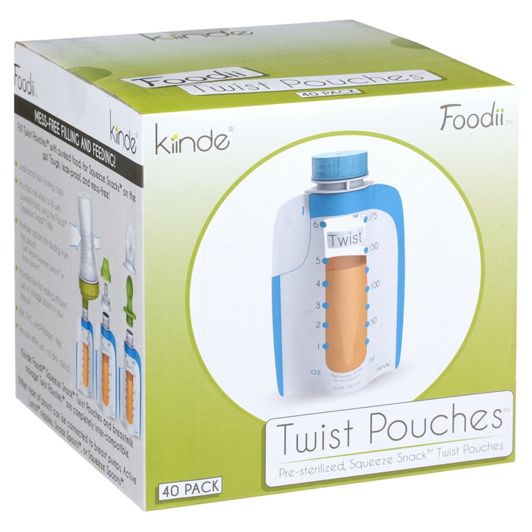 Kiinde Foodii Baby Food and Formula Storage, Disposable Squeeze Pouches for  Homemade Purees, Easy and Convenient Food Maker System for Babies and  Toddlers (40 Pack) - Yahoo Shopping