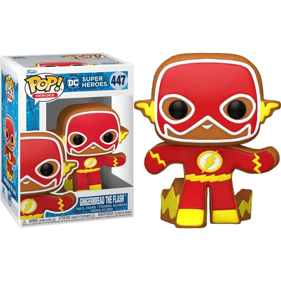 Collectible Funko POP! Heroes: DC Super Heroes - Gingerbread The Flash #447