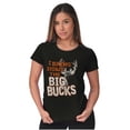 thumbnail image 4 of Funny Hunting Big Bucks Deer Hunt Pun Womens Fitted Plus Size Graphic Tee Brisco Brands 2X, 4 of 5