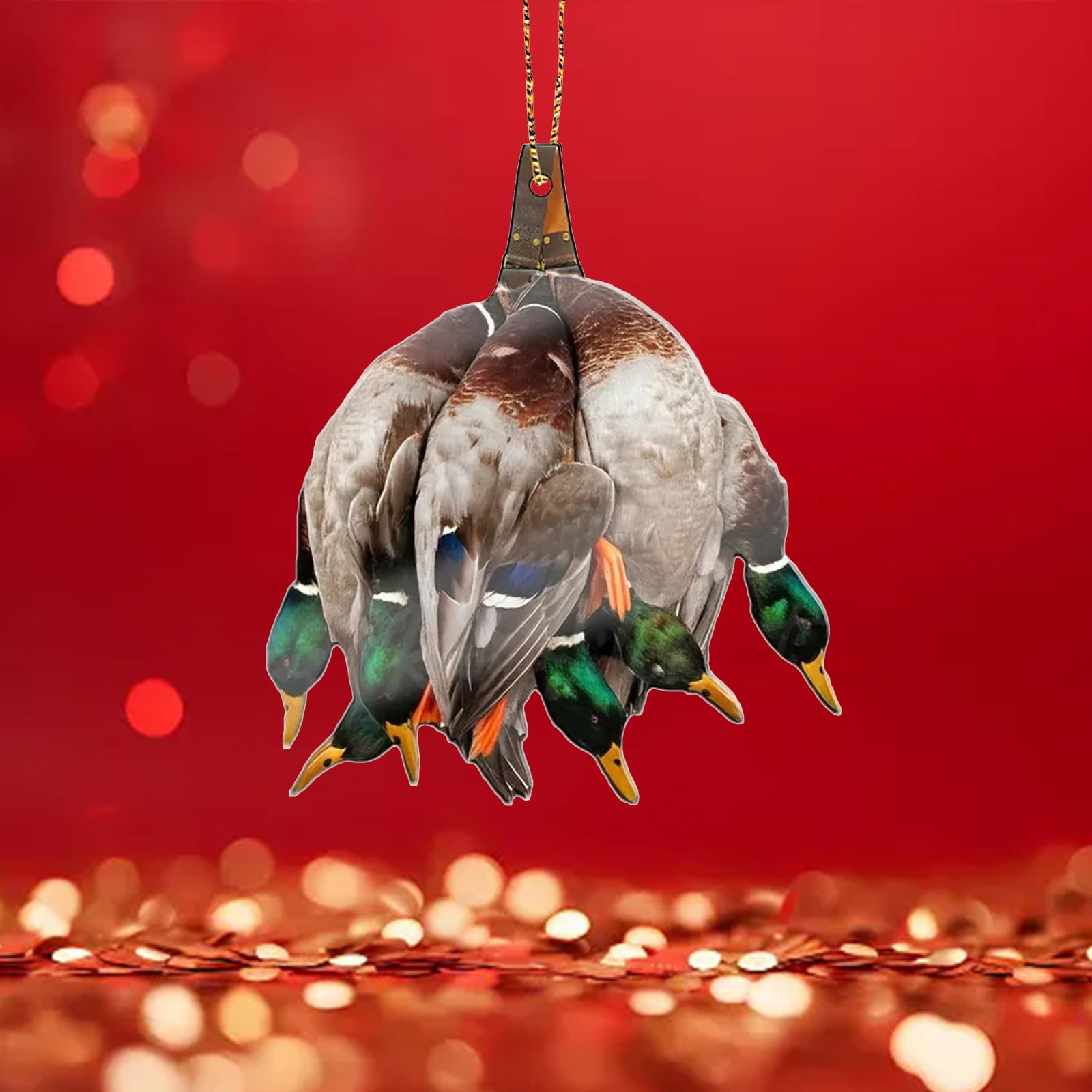 Ahuuen Pendentif Canard En Résine - Ornement Arbre De Noël Canard Festif Pour Amoureux Des Animaux