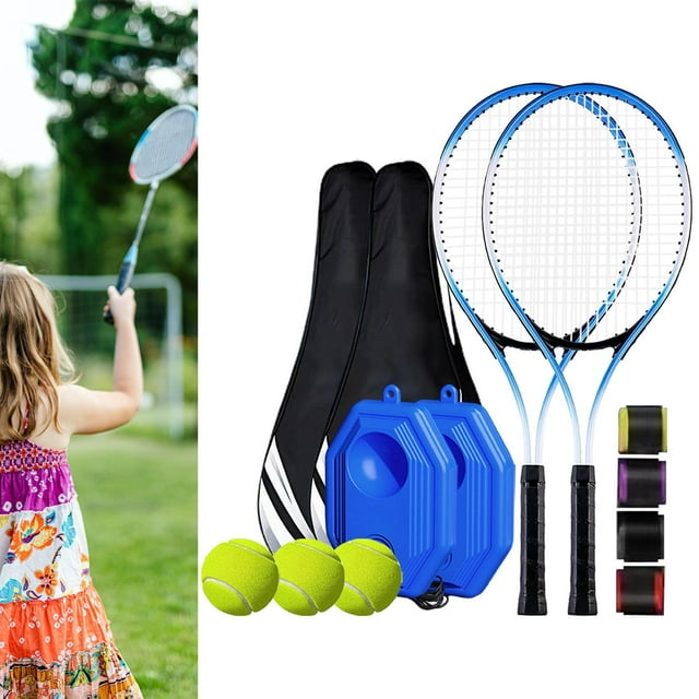 DYNWAVECA Tennis Ball Self Practice Professional Solo Training Tennis er Set for Park Backyard Beginners Playing E