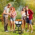 thumbnail image 7 of TUFFIOM 10/18QT Aluminum Fish Fryers Outdoor Cooking Pot, 55000 BTU Propane Deep Fryer with Stove, Basket & Thermometer for Frying Chicken Wings & French Fries for Backyard, Camping, Party, 7 of 7