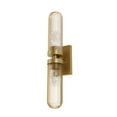 thumbnail image 5 of Hunter - Beverly Glen 2-light Luxe Gold, Medium Size Vanity Light, Dimmable, Transitional Style, Dome Shaped, for Bedrooms, Dining, Living Rooms - 13239, 5 of 9
