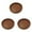 🎃 3 PCS 🎃, variant on neszzmir 🔥 European Style Wood Serving Tray - Rustic Round Desktop Display Board for Kitchen & Dining (Brown, 24cm) 🔥