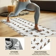 thumbnail image 4 of White Hyena Pattern Hot Yoga Mat Towel Non Slip for Hot Yoga - Quick-Drying Yoga Mat Cover with 4 Corner Pockets with Travel Bag - Hot Yoga Towel Non Slip Grip Moisture Wicking Sweat 70"x26", 4 of 6