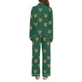 thumbnail image 3 of joogoo Pajamas Set for Women Cute Reindeer Long Sleeve Pjs Loungewear L, 3 of 7