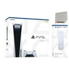 Sony Playstation 5 Disc Version (Sony PS5 Disc) with Official Media Remote and Microfiber Cleaning Cloth Bundle