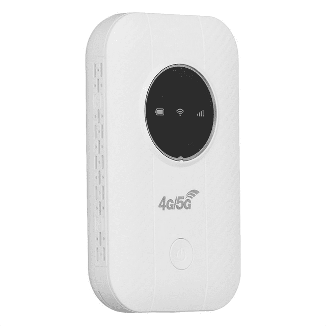 Enrutador Módem LTE 4G 5G, Punto de Acceso de 300 Mbps para Hasta 10 Dispositivos, Ranura para Tarjeta SIM, Batería de 2100 MAh, para Viajes, Viajes de Negocios