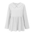 thumbnail image 4 of Camisa informal holgada para mujer: transpirable, primavera-verano, versátil para salir, tallas S-XXXL, contorno de pecho 98-128 cm., 4 of 7