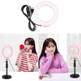 thumbnail image 2 of de lámpara de 4,7 pulgadas con cable USB de 1,5 m, s de lámpara de selfie de maquillaje profesion para fotografía de YouTube Vlogging jinwen Fotografía de anillo blanco., 2 of 8