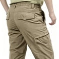 thumbnail image 4 of Big Men’s Breathable Polyester Multi Pocket Cargo Pants S to XXL, Rip Resistant Long Wearing Work Pants, 4 of 10