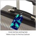 thumbnail image 3 of Square 2Pack PU Leather Dinosaur Cruise Luggage Tag with Privacy Cover and Name ID Tag for Travel Handbags Backpacks Luggage Tags, 3 of 6