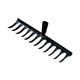 thumbnail image 4 of Cabezal de rastrillo de jardín Rake Multipurpose, Weeder de mano, herramienta de removedor de malezas para aflojar el suelo, el césped de nivelación, 12 dientes, 4 of 8