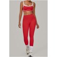 thumbnail image 2 of SKQIT Womens Workout Sets 2 Piece Yoga Outfits Contouring Contrast Stitching Sports Bra High Waist Leggings Gym Sets, 2 of 8