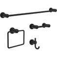 thumbnail image 3 of Soporte de papel higiénico para papel higiénico, color negro mate, para organización de baño y almacenamiento, soporte giratorio para pañuelos de inodoro, accesorios de pared, baño, 3 of 9