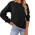 thumbnail image 2 of Vedolay Women's Hoodies 2023 Ladies Tunic Sweatshirts Top Shirt Black,S, 2 of 5