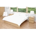 thumbnail image 2 of Royal elegance Ensemble de Draps 3 Pcs en Coton Biologique Certifié 100 % - 500 Fils - Lit Simple - Blanc, 2 of 3
