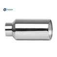 thumbnail image 2 of Fedar 5" Inlet 8" Outlet 18" Rolled End Angle Cut Truck Exhaust Tailpipe Tip, 2 of 4