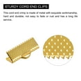 thumbnail image 4 of Unique Bargains 50Pack Ribbon Crimp Clamp Ends 16mm Cord End Clasp for DIY Craft Gold Tone, 4 of 7