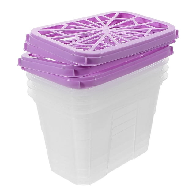UPGRATOR Moisture Absorbers Boxes 11.8X7.9X3.9in Reusable Plastic for Wardrobe Home Environment 4Pcs