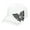 White, variant on Top Headwear Butterfly Stone Patch Fashion Cap - Black
