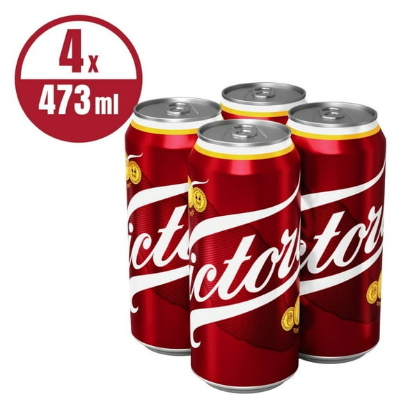 Cerveza oscura Victoria 4 Latas de 473 ml c/u