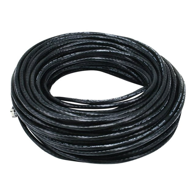 Monoprice - Patch cable - RJ-45 (M) to RJ-45 (M) - 100 ft - UTP - CAT 5e - booted, snagless, stranded - black