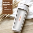 thumbnail image 3 of Ludlz 500ml Portable Wheat Straw Dual Wall Handle Insulated Bottle Mug Coffee Tea Cup, 3 of 7