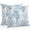 Blue, variant on Throw Pillow Covers 16x16 Inch Set of 2, Navy Blue Coral Coastal Waterproof Outdoor Pillow Covers, Summer Beach Seaside Nautical Decorative Cushion Pillowcases for Couch, Sofa, Bed, Garden, Patio