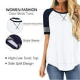 thumbnail image 6 of SHIBEVER Summer T Shirts for Women Short Sleeve Tops Casual Cute Crew Neck Tunic Tops Loose Fit Fashion Ladies Blouse Tops White, 6 of 6
