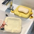thumbnail image 4 of Hyasfey Ceramic Soap Holder Bathroom Soap Tray Non-Slip Design Multipurpose Sea-Shell Soap Tray with Self Draining, 4 of 8