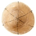 thumbnail image 5 of Household Essentials Round Handwoven Corn Rope Baskets with Thin Stripes and Plastic Liner, Natural, Set of 3, 5 of 5