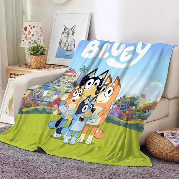New Bluey Blankets And Throws Super Soft Thermal Indoor Outdoor Blanket For Living Room Bedroom Travel Wholesale Of Gifts Girl LS