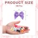 thumbnail image 2 of Uxcell 100 Pcs Mini Lazos de Cinta Púrpura Oscuro con Perla 1" Flores de Cinta Apliques para Manualidades DIY Lazos para el Cabello Costura Decoración de Bodas Fiesta Navidad, 2 of 5